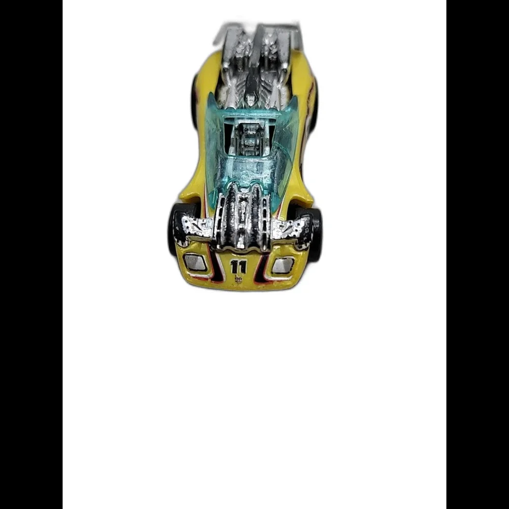 2009 Hot Wheels Yellow Flathead Fury HW Connect Cars Die-Cast Loose Mattel 1:64